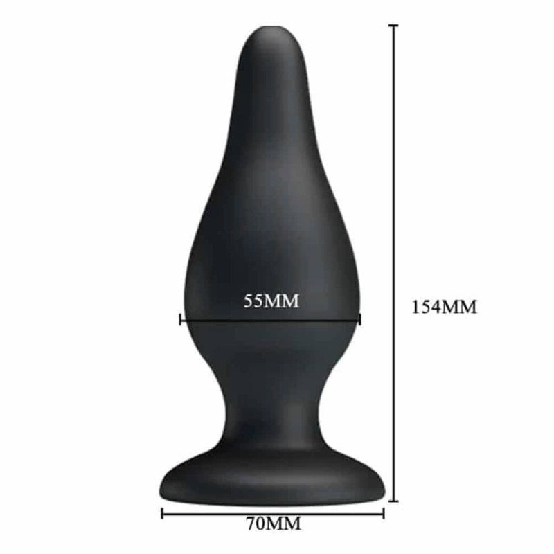 Pretty Love Sturdy silicone anal plug Large 15.4cmx 5.5cm - 2 | YEO