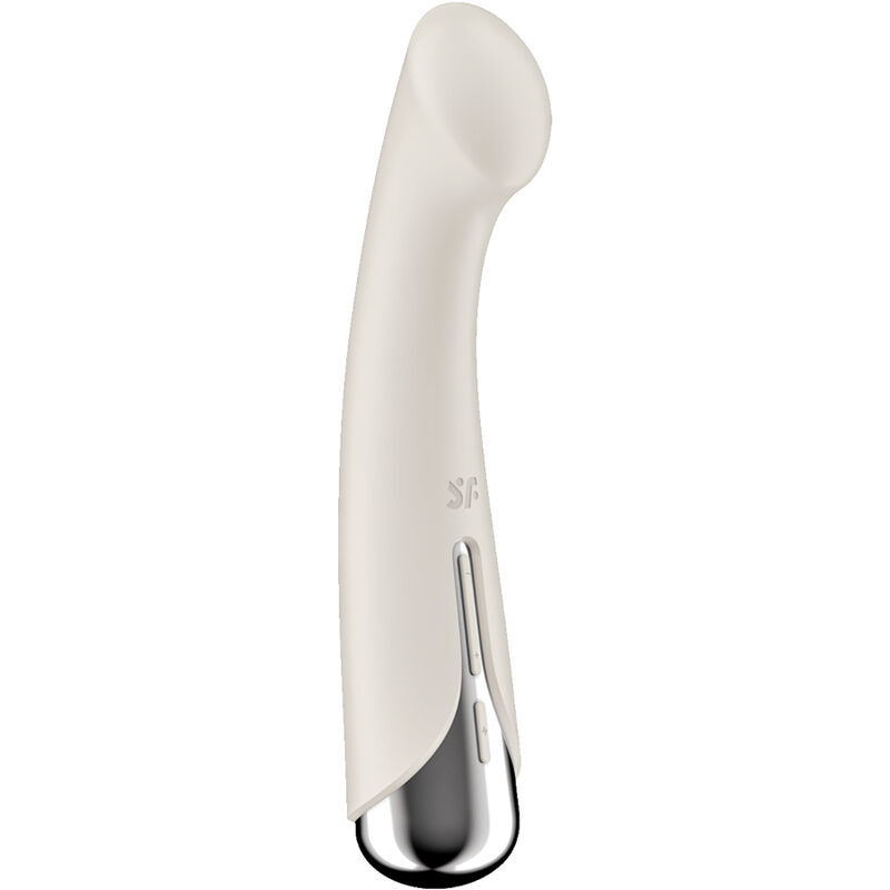 Stimulator vibrator rotativ pentru punct G Satisfyer Spinning G-Spot 1 Beige