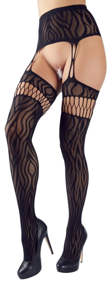 Suspender Tights Zebra, Cottelli Legwear - S/L