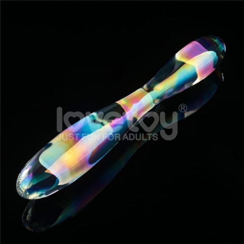 Twilight Gleam Glass Dildo- Double Delight (23.2cm)