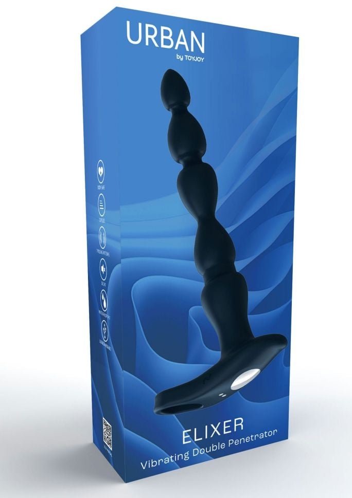 Vibrator anal ELIXER Vibr. Double Penetrator (17,8cm)