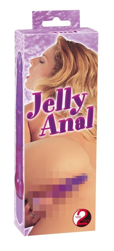 Vibrator anal flexibil 7 moduri de vibrație Jelly Anal, purple (17,5 cm)