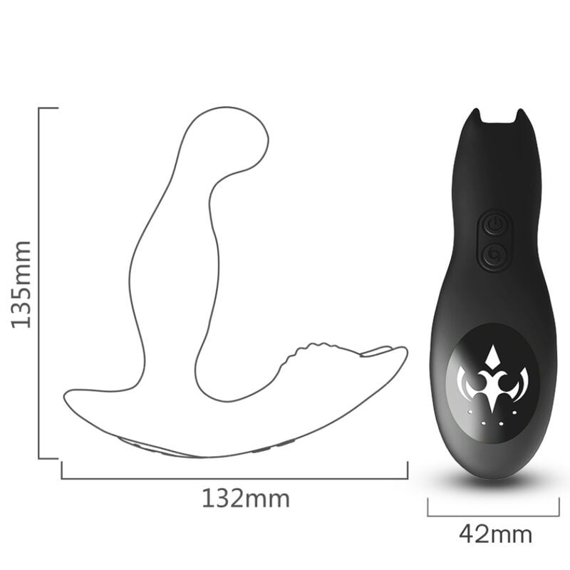 Vibrator anal stimulator prostata cu telecomanda ARMONY - BAT KING - 1 | YEO