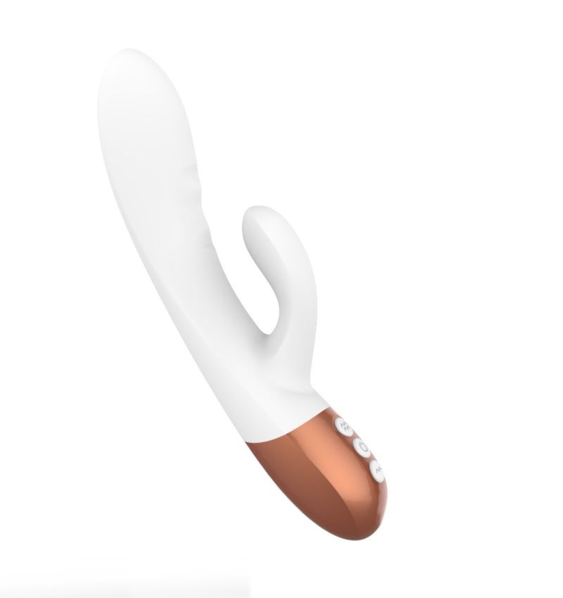 Vibrator cu incalzire Snow White Rabbit Vibrator, 7+7 Vibration Modes, Heating, 24 cm - 1 | YEO