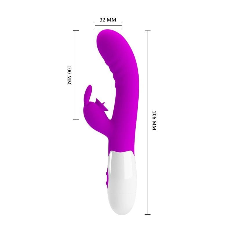 Vibrator cu stimulator clitoridian Pretty Love Orgasmic 20.6cm - 2 | YEO