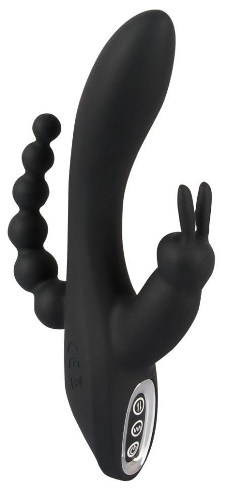 Vibrator cu stimulator de clitoris si anal Triple G-Spot Vibrator (20,8 cm) - 1 | YEO