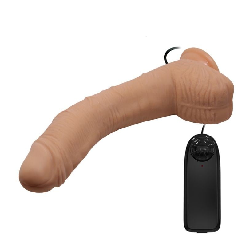 Vibrator Curbat mare cu ventuza si telecomanda 27cm Beautiful Alex 11