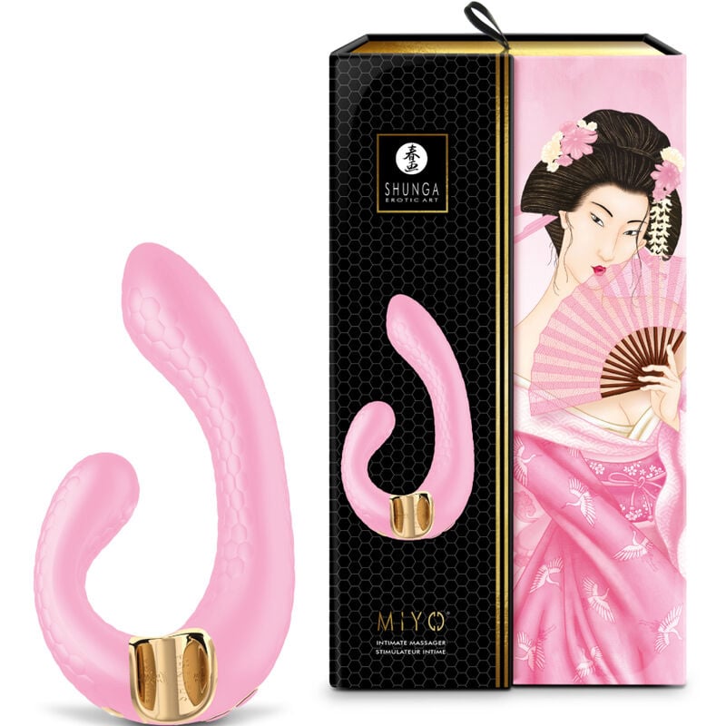 Vibrator de lux stimulator dublu SHUNGA - MIYO INTIMATE Pink