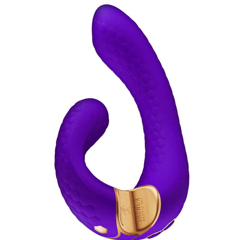 Vibrator de lux stimulator dublu SHUNGA - MIYO INTIMATE Violet