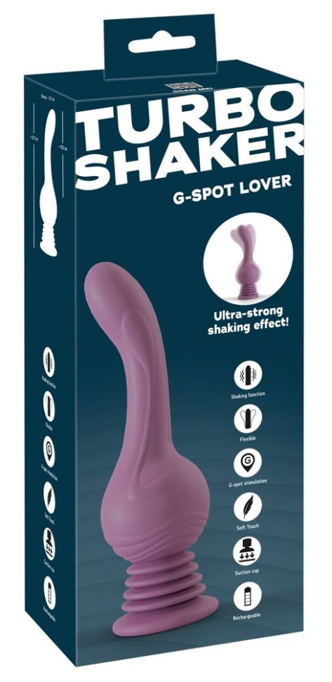 Vibrator dublu, flexibil – două capete utilizabile Turbo Shaker Double Lover (30cm)