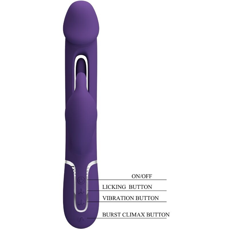 Vibrator multifunctional Pretty Love - Kampas Rabbit 3-in-1 - 1 | YEO