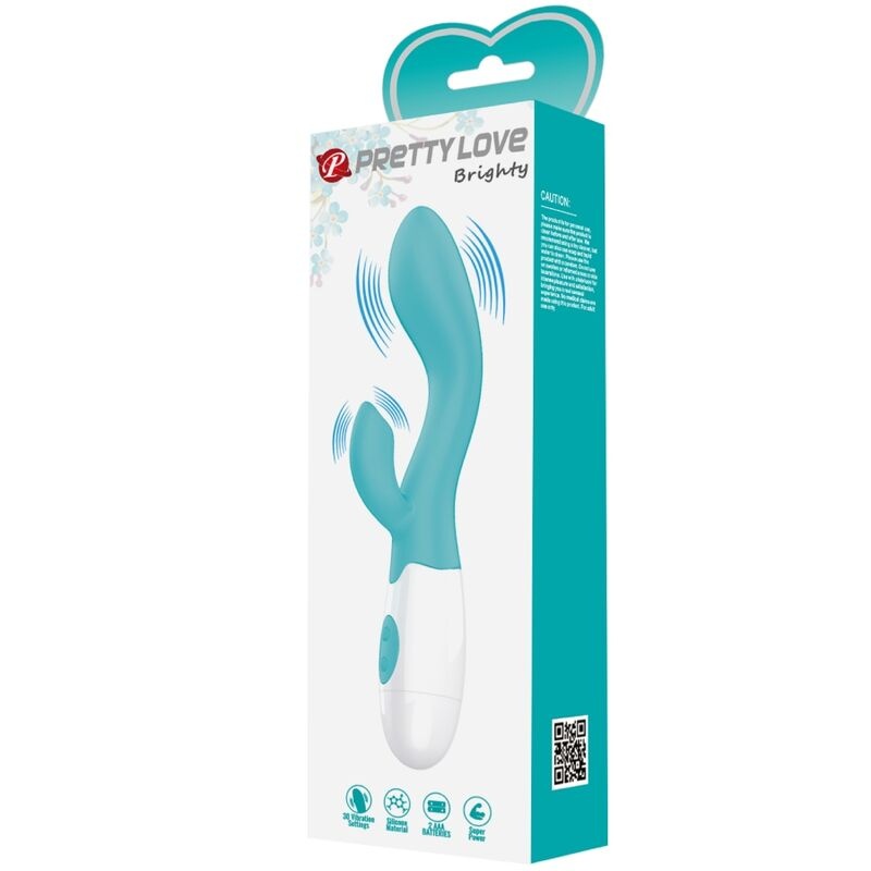 Vibrator stimulator punct G si clitoris Pretty Love - Brighty G-Spot Vibrator (Aqua Green)