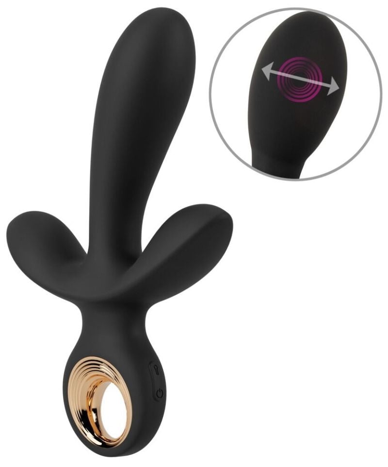 Vibratorul triplu gonflabil 10 moduri de vibratii Inflatable Triple Vibrator