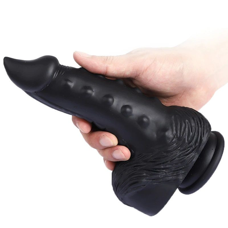 X-MEN Dildo Silicone Pleasure Black 21cm