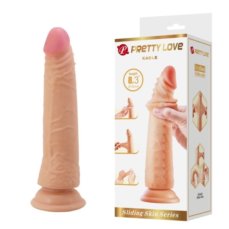 Dildo cu ventuza Pretty Love Cable Flesh