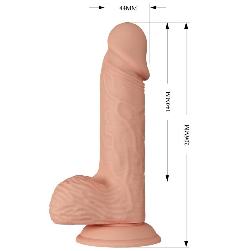 Dildo forma realista de penis prevazut cu ventuza Soft Beautiful Catoblepas (20.6cm)