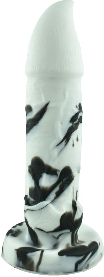 Dildo No.21 Fantasy Beasts, White/Black (21.5 cm)