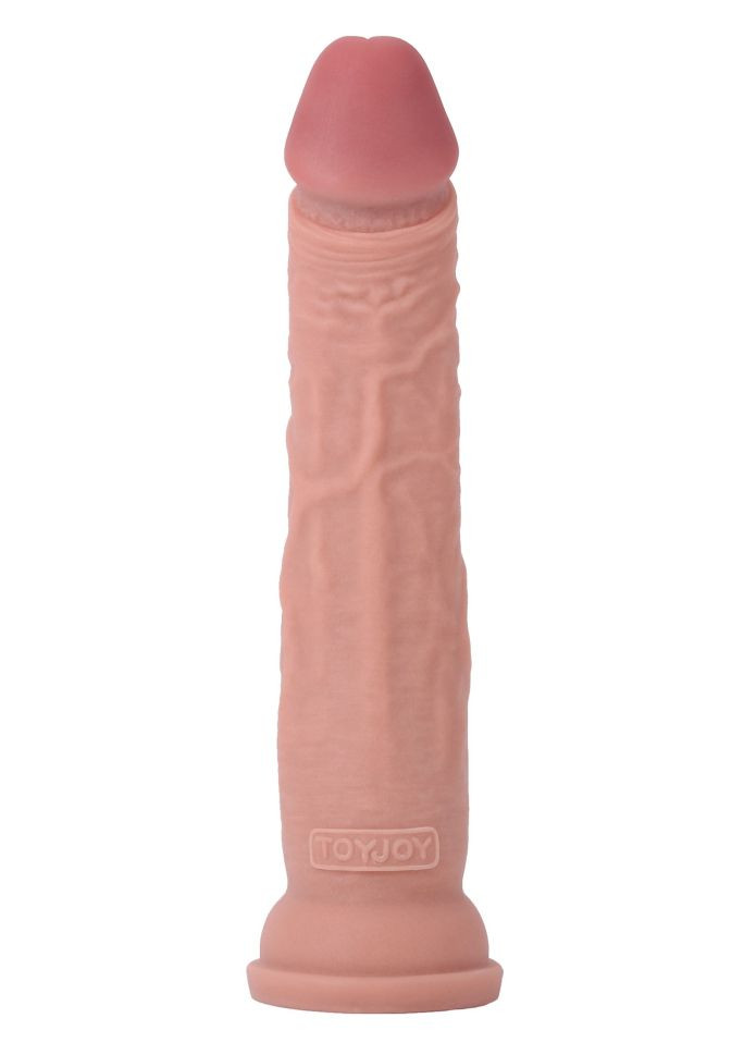 Dildo realist cu dubla densitate si ventuza de fixare Deluxe Dual Density Dong 13 In (33cm)