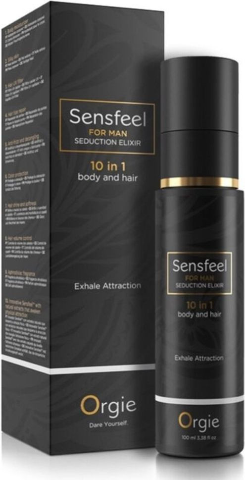 Elixir de seductie pentru corp si par SENSFEEL - SEDUCTION ELIXIR 10IN1 FOR MAN, 100ML