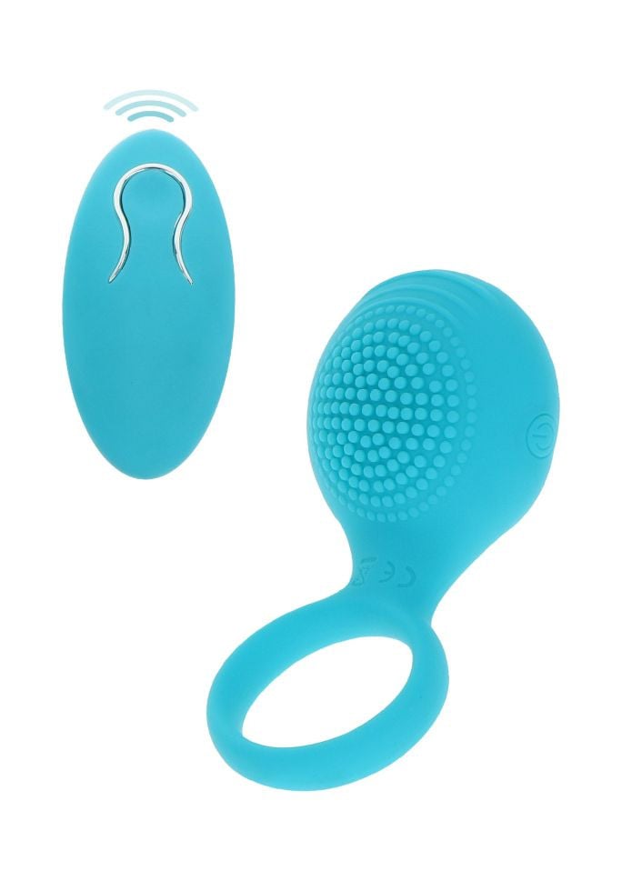 Inel vibrator cu telecomanda Tickle Brush C-Ring