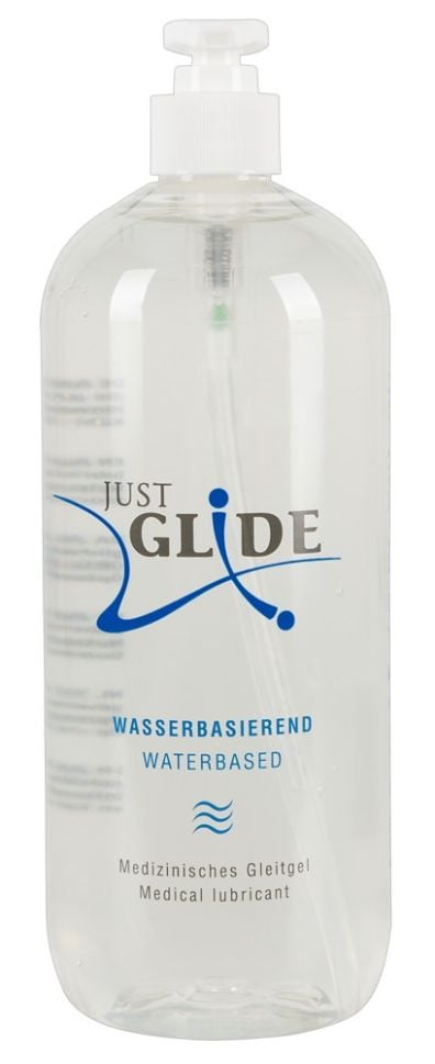 Lubrifiant pe baza de apa Just Glide Vegan Waterbased 1000 ml - 1 | YEO