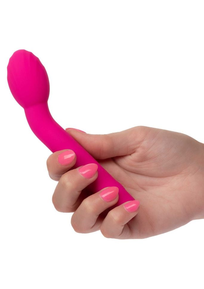 Mini vibrator Bliss Liquid Silicone Mini Tulip 15cm, reincarcabil