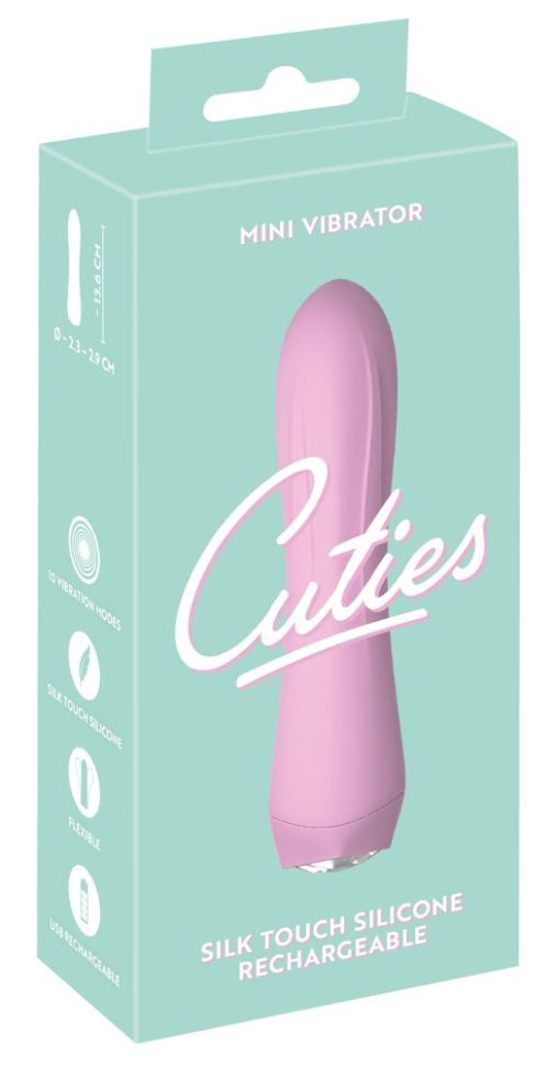 Mini vibrator cu vibratii puternice 13.6 cm Roz