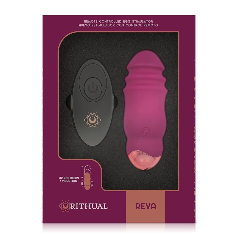 Ou vibrator cu miscare sus jos RITHUAL - REVA cu telecomanda - 1 | YEO