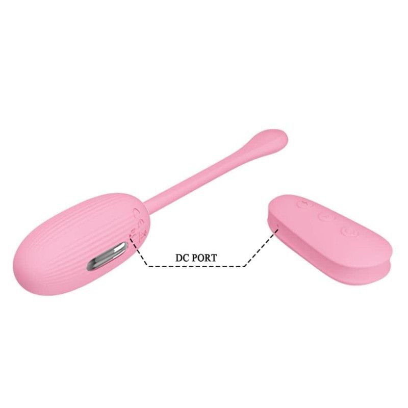 Ou vibrator cu stimulare electrica PRETTY LOVE - SHOCK FUN, PINK - 1 | YEO