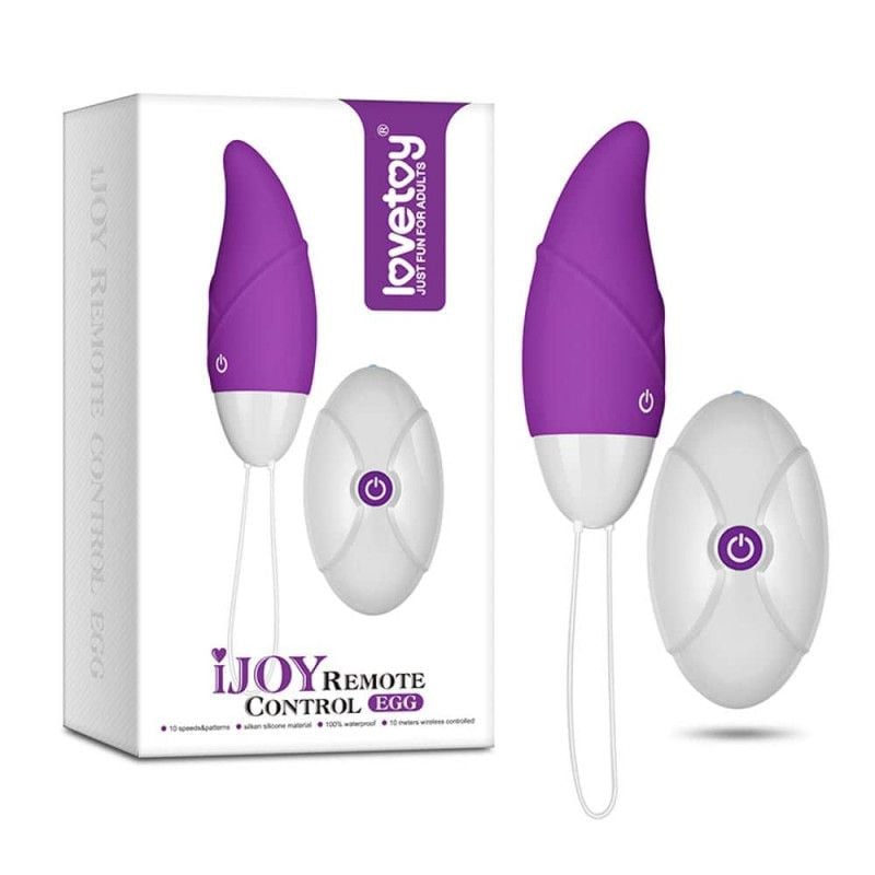 Ou vibrator cu telecomanda IJOY Remote Control Egg Purple