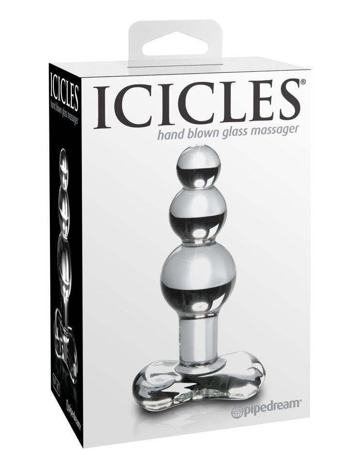 Plug anal din sticla ICICLES NO.47 - 1 | YEO