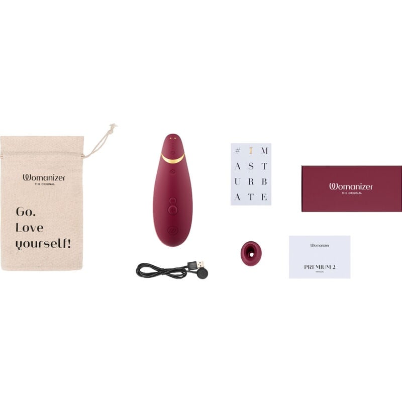 Stimulator Clitoris Womanizer Premium 2 BORDEAUX - 4 | YEO