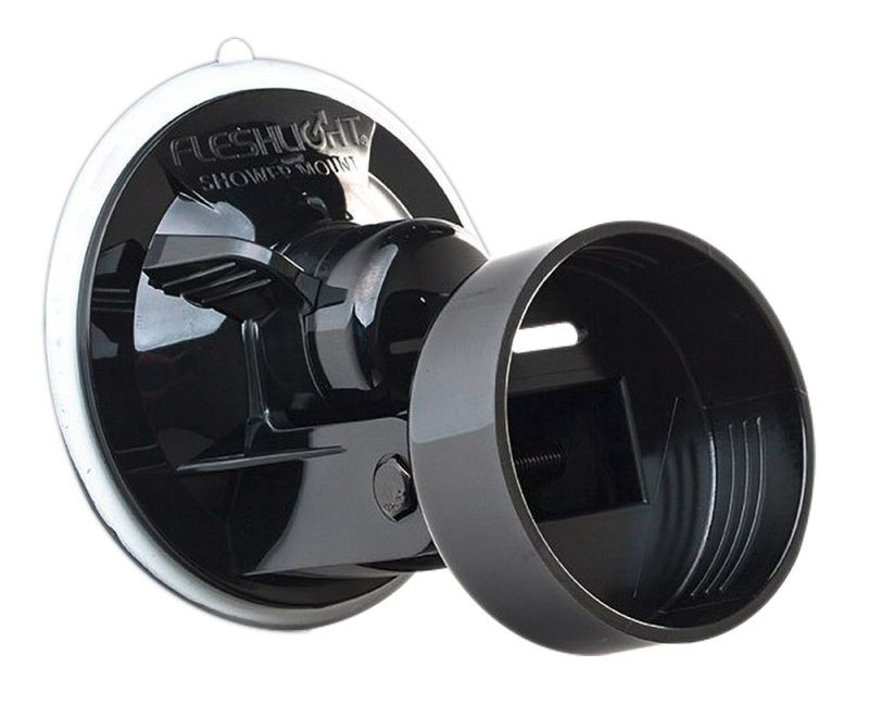 Suport negru de perete pentru masturbatoare Fleshlight Shower Mount