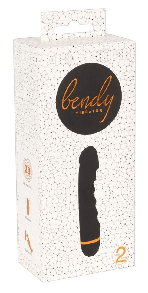 Vibrator clasic realist, flexibil, cu 20 de moduri de vibratie Bendy Ripple Vibrator (16,5 cm) - 2 | YEO