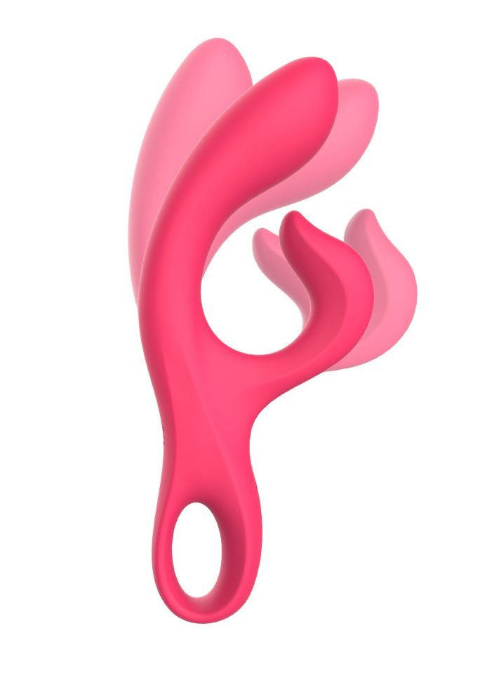 Vibrator flexibil pentru punctul G cu stimulator de clitoris Endless Orgasm Vibrator (21 cm)