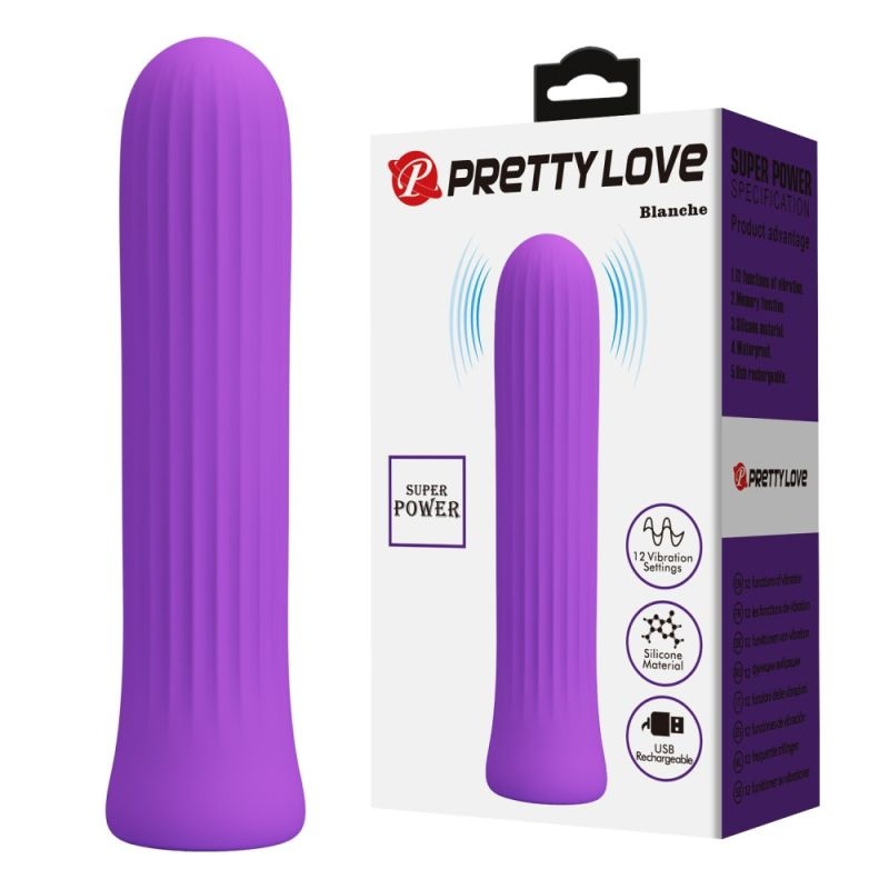 Vibrator Mic 10cm Pretty Love Blanche Purple - 2 | YEO