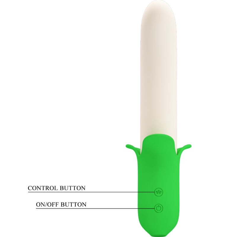 Vibrator multifunctional din silicon PRETTY LOVE BANANA KNIGHT (19.5cm) - 2 | YEO