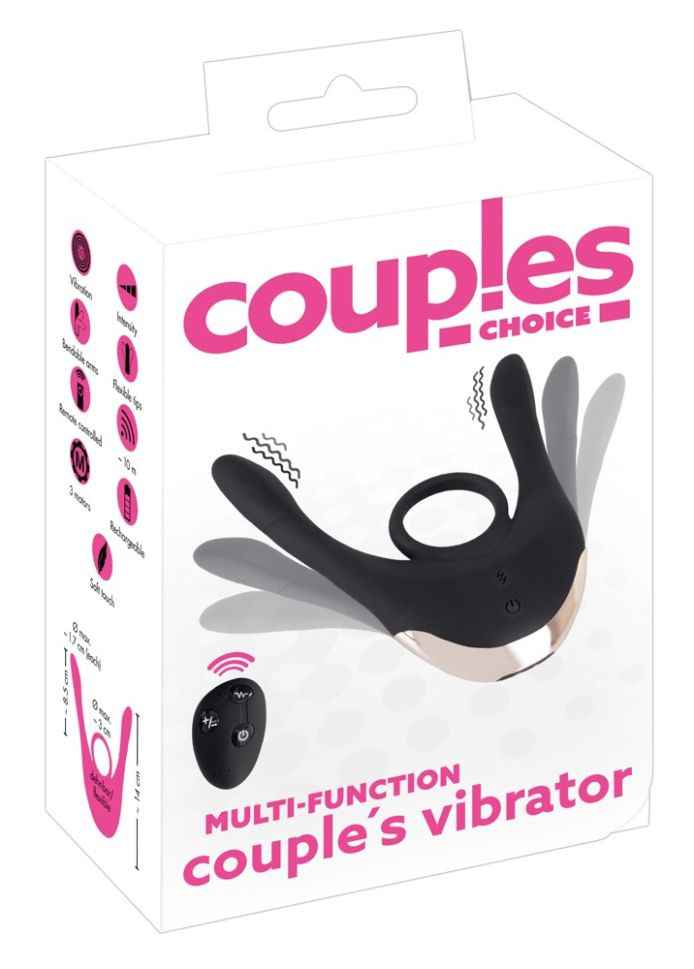 Vibrator pentru cuplu cu telecomandă Multi-Function Couple’s Vibrator - 3 motoare