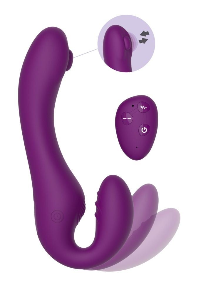 Vibrator rabbit Strapless Strap-On Pulse Vibe (19.5 cm)