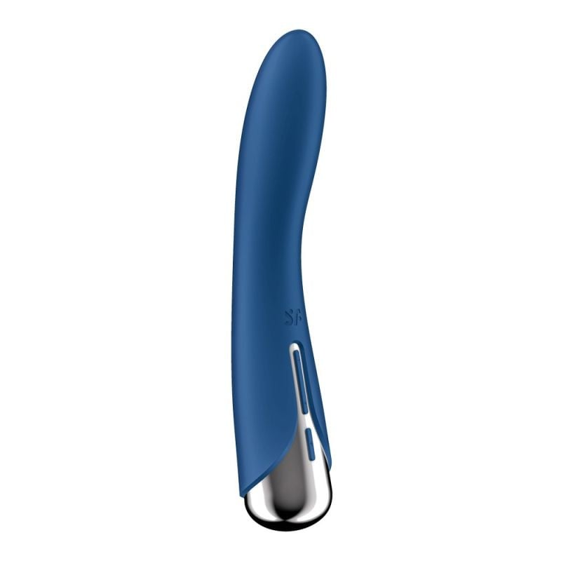 Vibrator rotativ pentru punctul G cu 5 viteze de rotație Satisfyer Spinning Vibe 1, blue