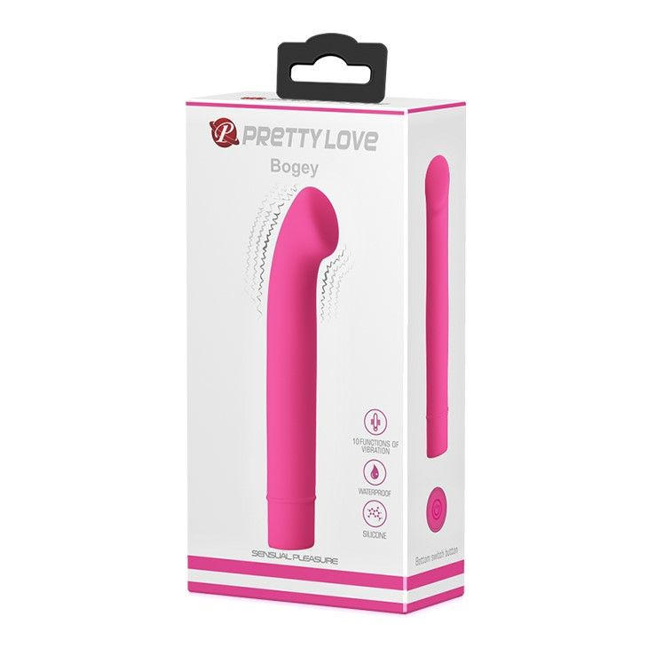 Vibrator subtire, din silicon PRETTY LOVE - BOGEY (15cm)