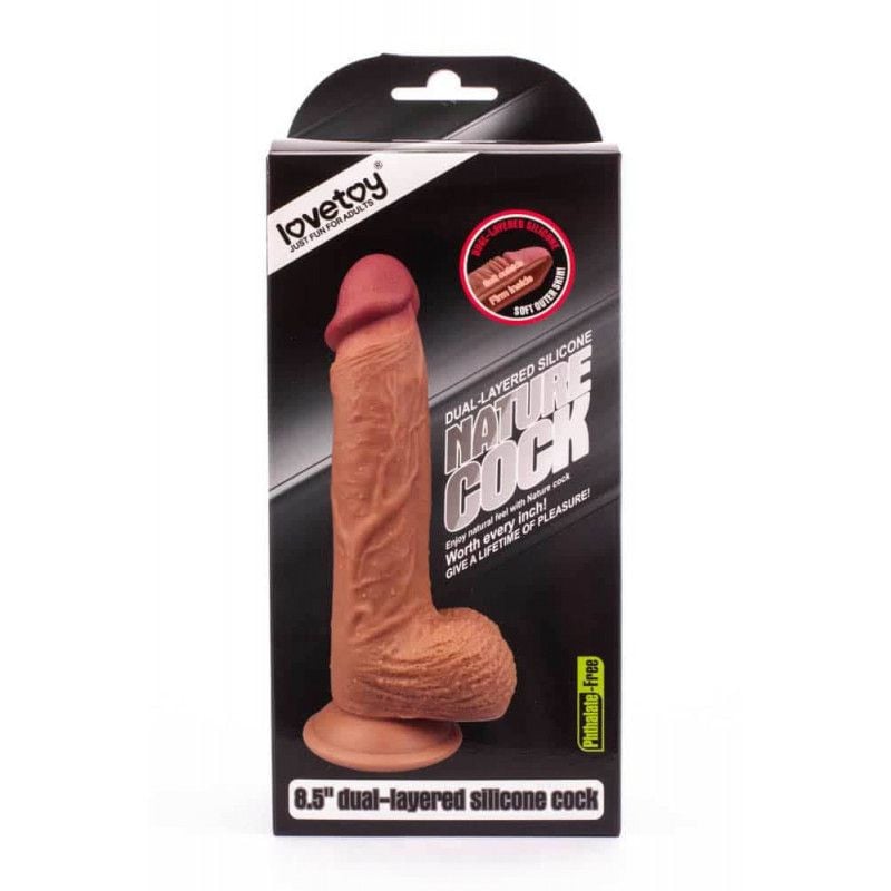 8.5\'\' Dual-layered Silicone Dildo Flesh