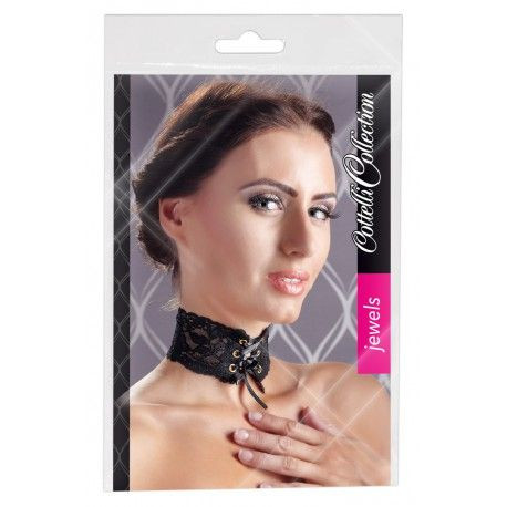 Accesoriu din dantela Choker Lace