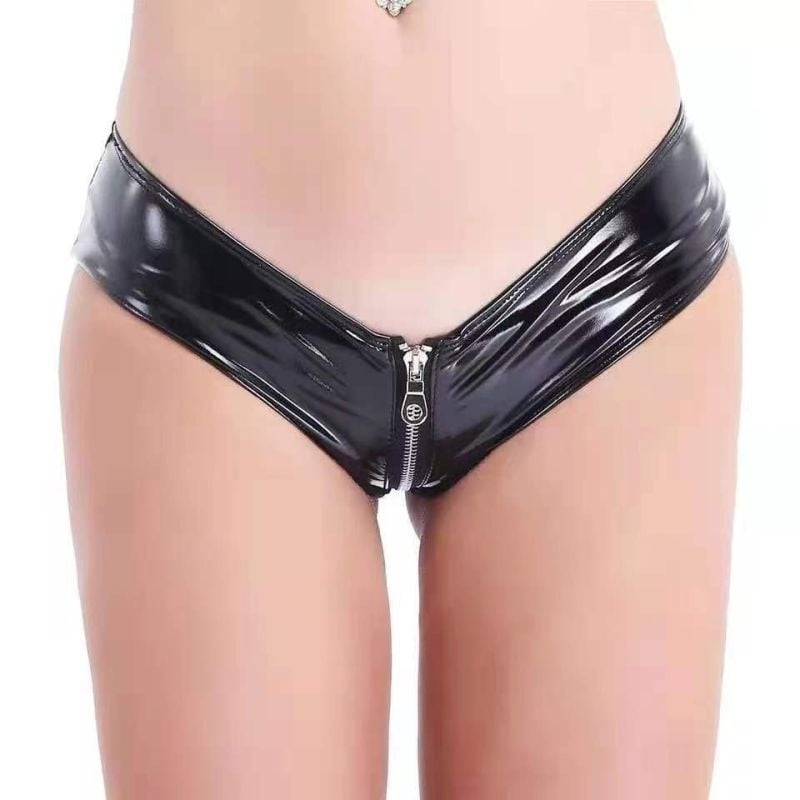 Bikini cu Fermoar, Wetlook, Marime XL - 1 | YEO