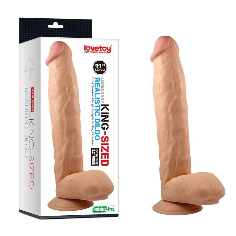 Dildo de marime gigantica Legendary King-sized Realistic Dildo 29.5cm x5.6cm