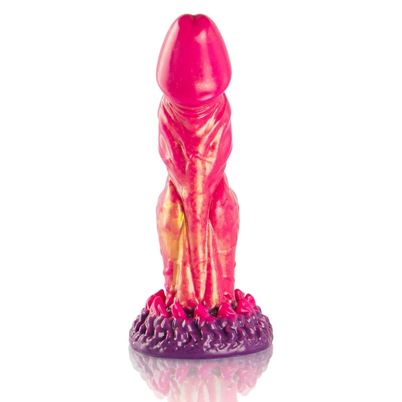 Dildo din silicon forma fantezista EPIC - CERBERUS DILDO MYTHOLOGICAL FIRE - 2 | YEO