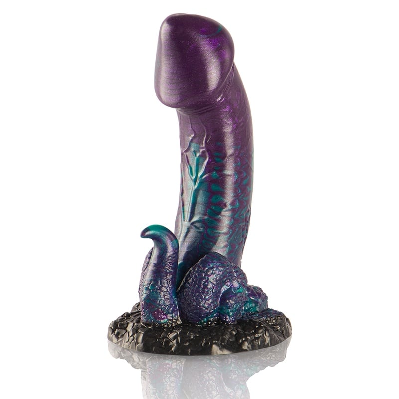 Dildo din silicon forma fantezista EPIC EPIC - BASILISK DILDO DOUBLE SCALY PLEASURE SMALL SIZE