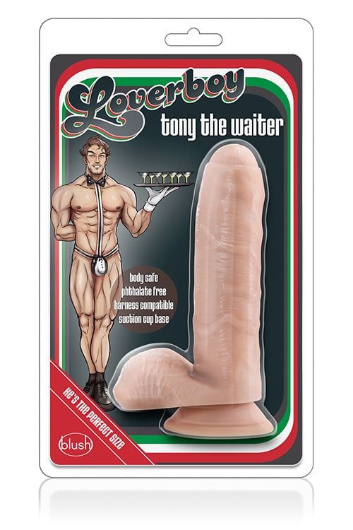 Dildo realist cu ventuza DILDO LOVERBOY TONY THE WAITER 17.5CM - 1 | YEO