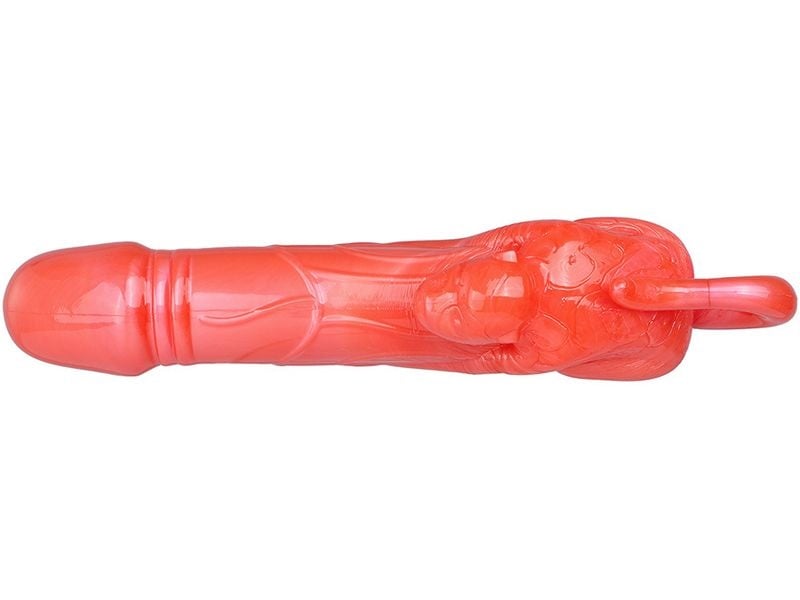 Dildo Realist Monkey, Soft PVC, Rosu