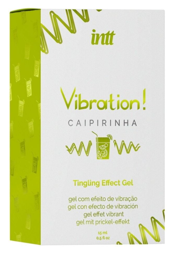 Gel pentru stimulare si excitare INTT Vibration! CAIPIRINHA, cu efect de incalzire